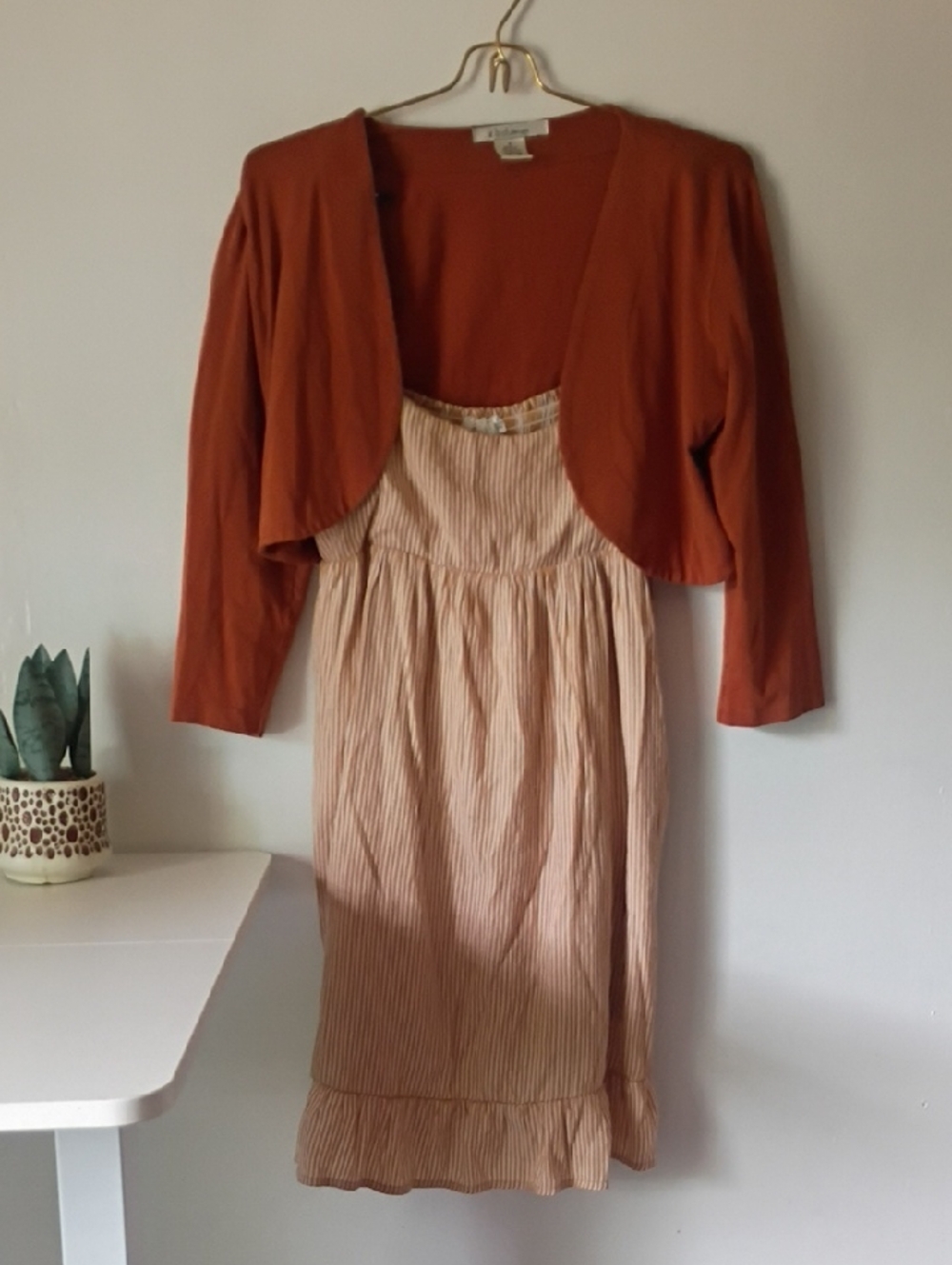 Sadie and Sage Midi Dress and Z.B.Designs Cropped Jacket set for women Size S /M